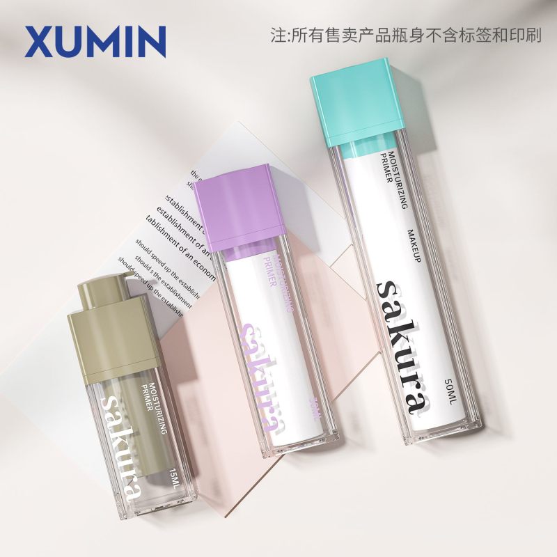 XUMIN 50 ミリリットル化粧品回転真空ボトル 15 ミリリットルエッセンス詰め替えボトル 30 ミリリットルローションプレスボトル空ボトル|undefined