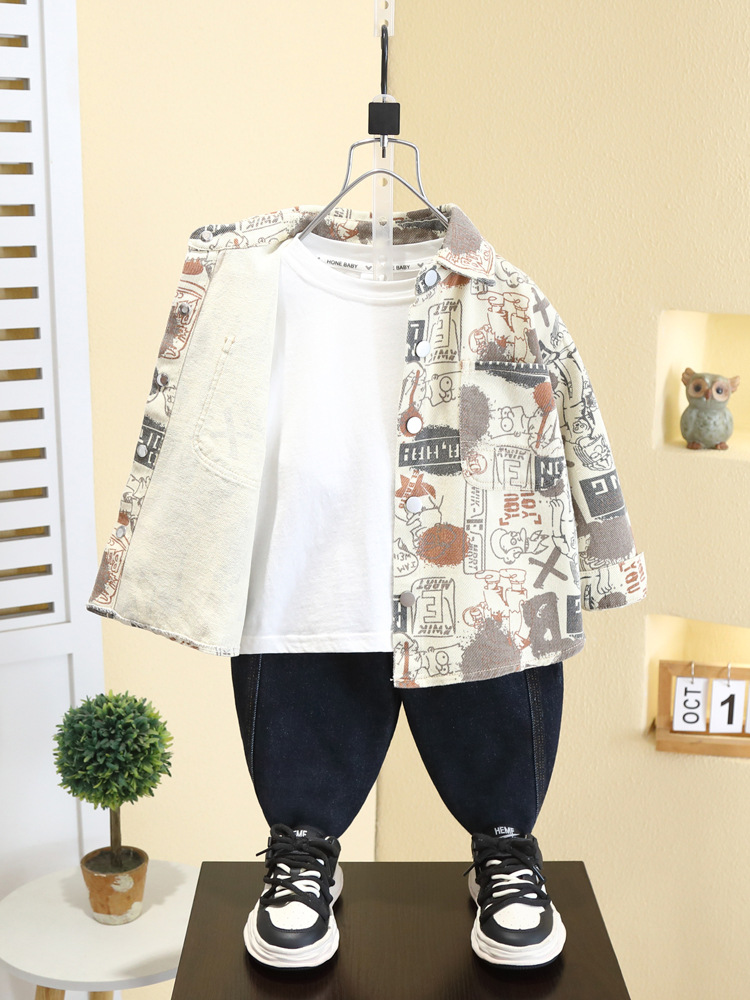 Camisa para Niños 7567, Estilo Primavera-Otoño 2026, Chaqueta Ligera y Elegante para Niños