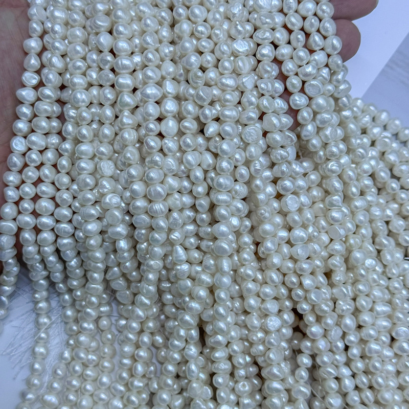 诸暨天然淡水珍珠7-8mm裸珠DIY项链手链时尚饰品配件散珠串珠珍珠|undefined