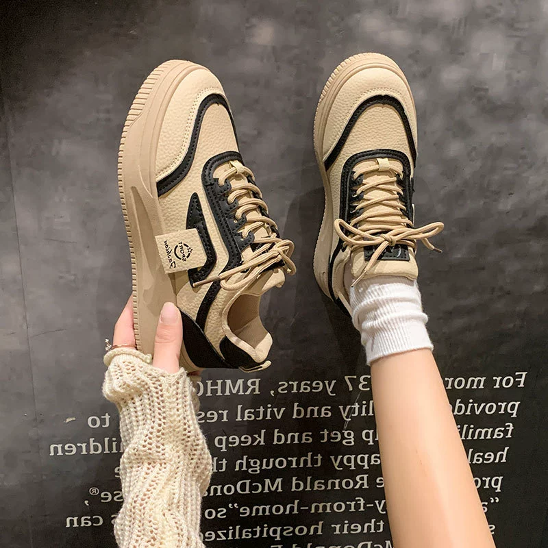 Sneakers, footwear, demi-season universal white shoes, 2025 years, trend of season