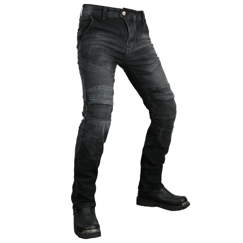 LOONG BIKER motocicleta jeans hombres y mujeres casual stretch cintura alta motocicleta vintage montar pantalones anti-caída