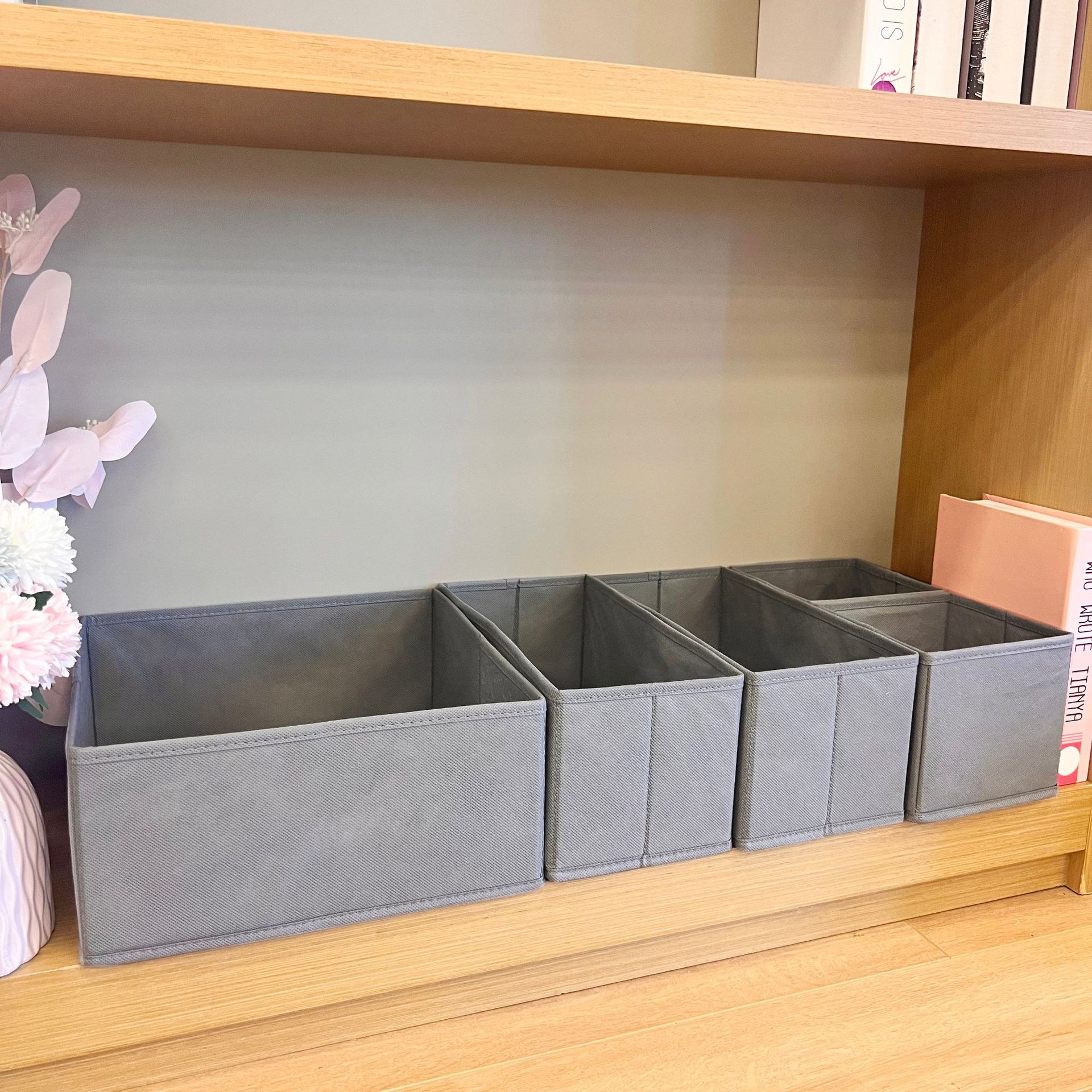 Caja Organizadora Plegable para Ropa Interior de Tela, Lavable, para Cajones image 33