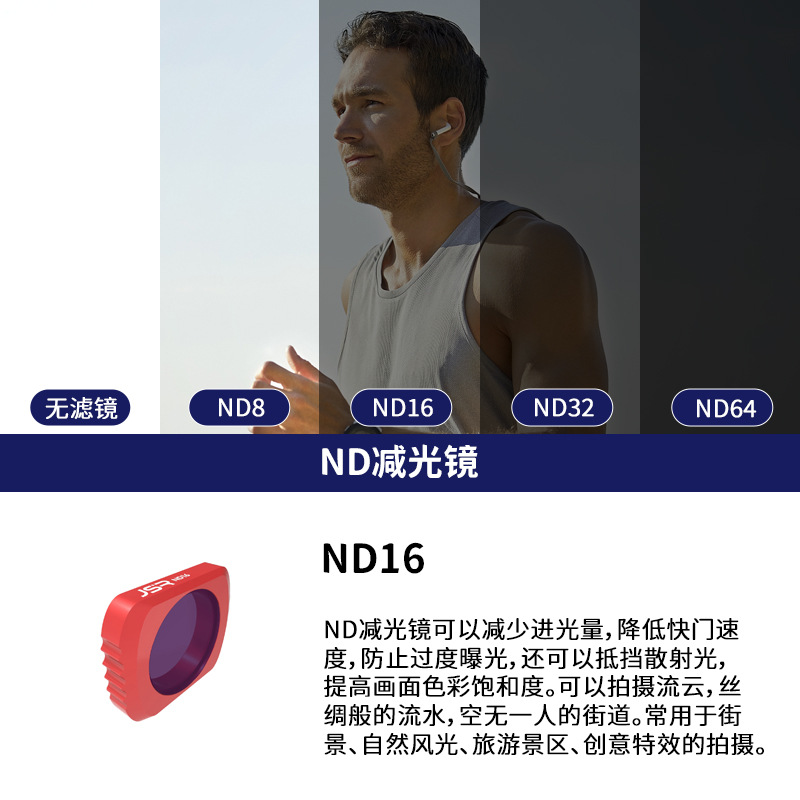 Dajiang OSMO POCKET1 Generación 2 Generación de gran angular filtro de bolsillo DJI Lingyan PTZ accesorios CR bolsillo nd64