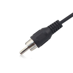 RCA Male to Male Mini Speaker Cable with AV Lotus Connector, 1-Meter Pure Copper Audio/Video Cable