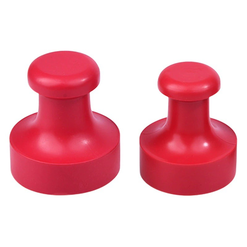 Красный резиновый уплотнительный материал оптом круглый с ручкой мульти-Спецификация выгравированы Печать Пластик красный резиновый материал