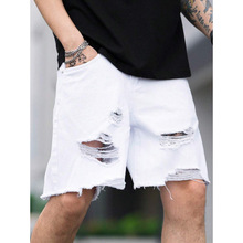 K 65816 Ripped Loose Denim Capris �ƶ�����ţ����ֿ�羳