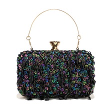 盈幂跨境爆款刺绣晚宴包包欧美复古时尚女士宴会手拿包礼服晚装包