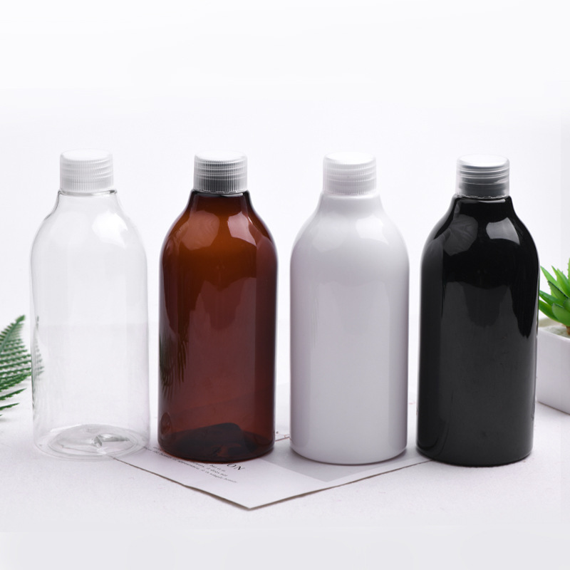 日妆包材塑料乳液分装瓶 300ml长颈瓶异形瓶  旋盖瓶可乐盖液体瓶