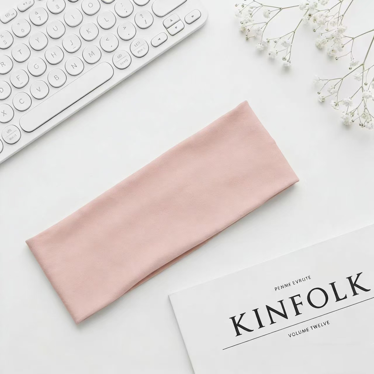 Cinta Deportiva para Cabello de Algodón Absorbente y Elástica para Yoga