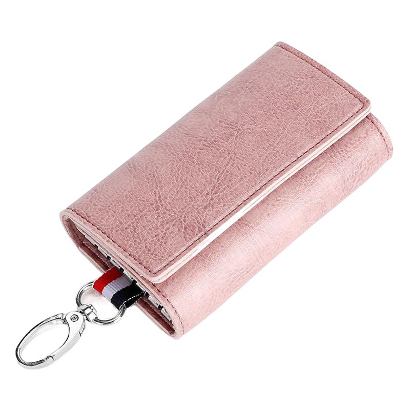 Men's and Women's Casual Key Case Home Candy Color Multi-function Change Card Key Case Lacquer Waist Trailer Key Case
