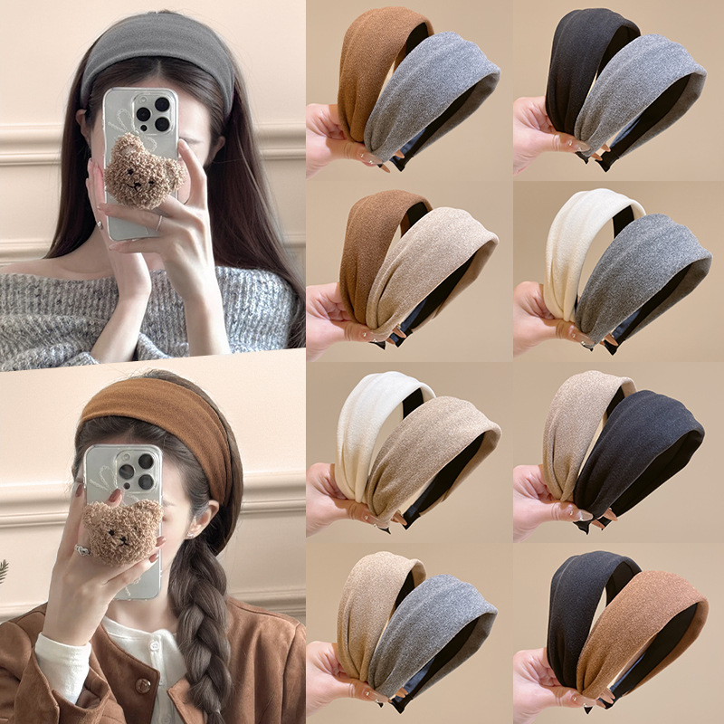 Wide-Brimmed Headband That Makes the Face Look Smaller, Women's Hair Clip, 2026 New Style, High Crown Hairband, High-End and Stylish Hair Accessory Wide-Brimmed Headband That Makes the Face Look Smaller, Women's Hair Clip, 2026 New Style, High Crown Hairband, High-End and Stylish Hair Accessory