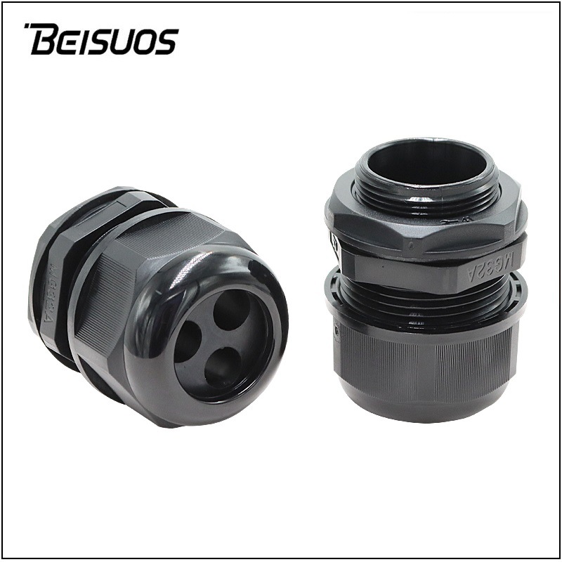 MG32A三孔型尼龙电缆固定头多根电缆防水接头3孔密封锁紧葛兰头