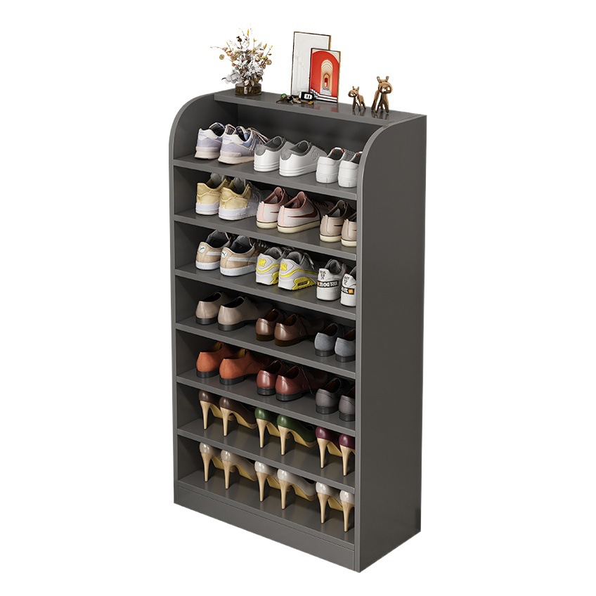 Zapatero simple puerta de casa de múltiples capas de Zapatero Esquina de almacenamiento de ahorro de espacio artefacto pequeño Zapatero