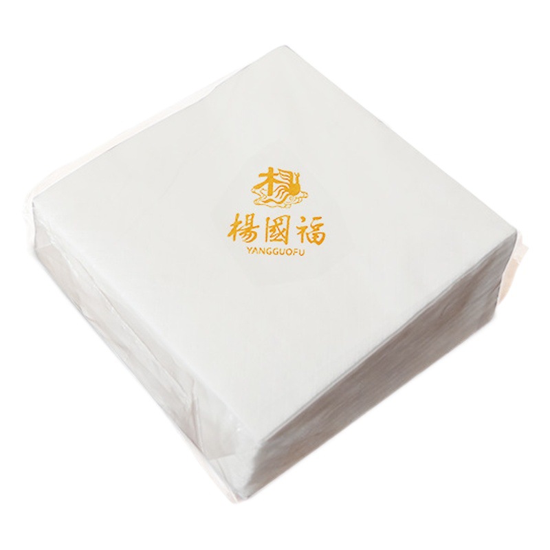 Servilleta restaurante especial barato tejido cuadrado comercial a granel papel cuadrado restaurante catering para llevar tejido al por mayor