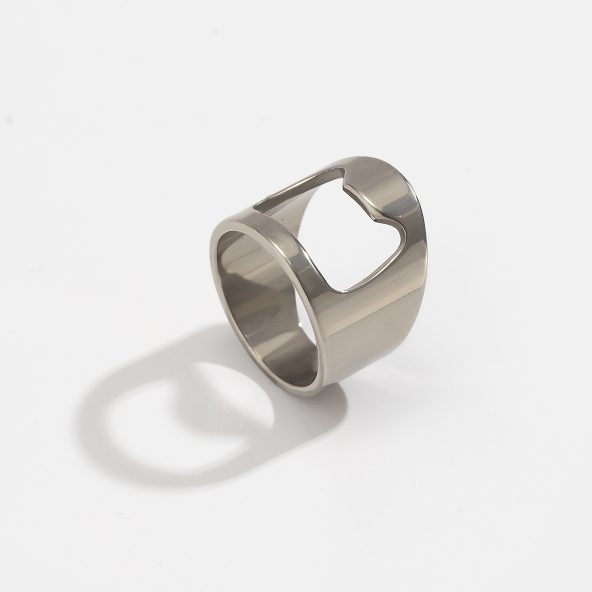 Basic Geometric Alloy Plating Men's Rings display picture 5