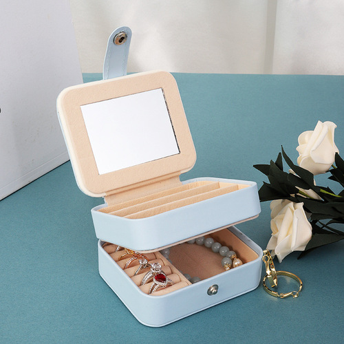Exquisite Double-layer Hand Jewelry Hairpin Box for Influencers, High-end Children's Bracelet Storage Packaging, Decorative Accessories Box