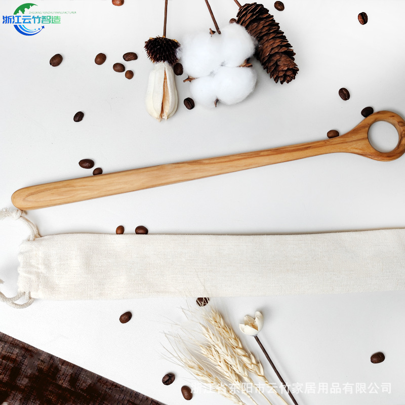 Mezclador de madera de Acacia Mezclador de madera Mezclador de madera en stock bolsa de distribución Amazon Hot Sale