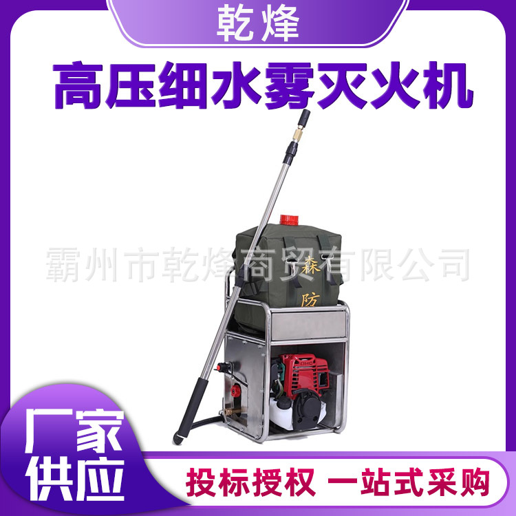 20L大容量汽油机灭火枪森林消防高压细水雾灭火机直流喷雾水枪