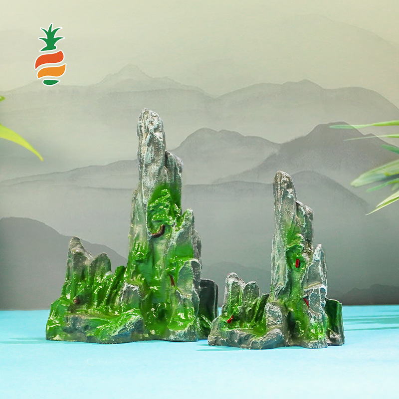 Accesorios de paisaje de acuario simulación pequeña decoración de rocalla paisajismo de peceras exclusivo transfronterizo decoración hotel mesa de comedor china