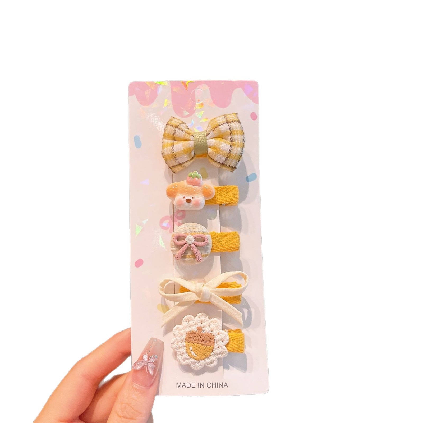 Niños clip de cabello niñas arco flor clip de cabello niñas clip de frangeo no daña cabello rotos decoración tridimensional para el cabello