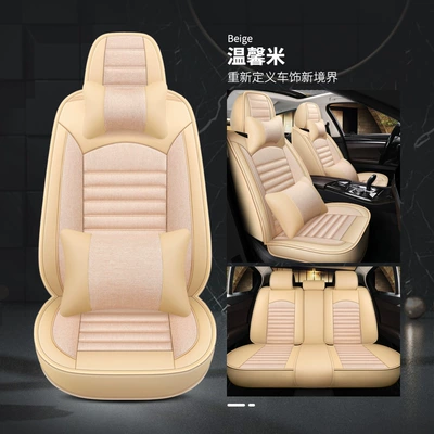 cover car universal headrest backrest: Universal seat cover - warm-rice-deluxe-edition-dsb01-seat-cover-5-seat-model