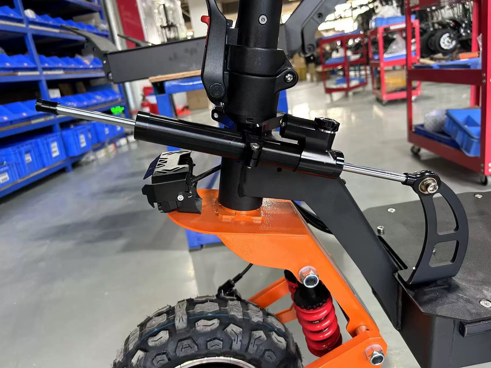 Retuol 11inch X5 Damper Accessories Electric Scooter Extended Stroke Damper Stabilizer Titanium Ruler