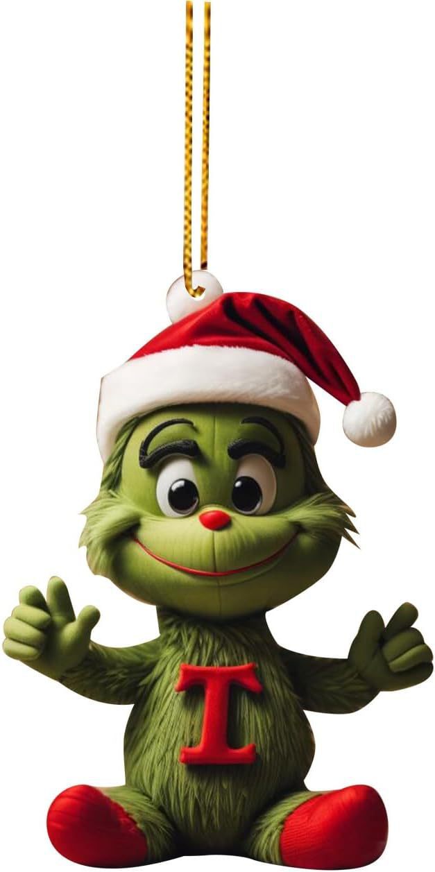 Amazon Grinch Letras Decoración Decoración de Navidad Decoración de árbol de Navidad Colgante image 25
