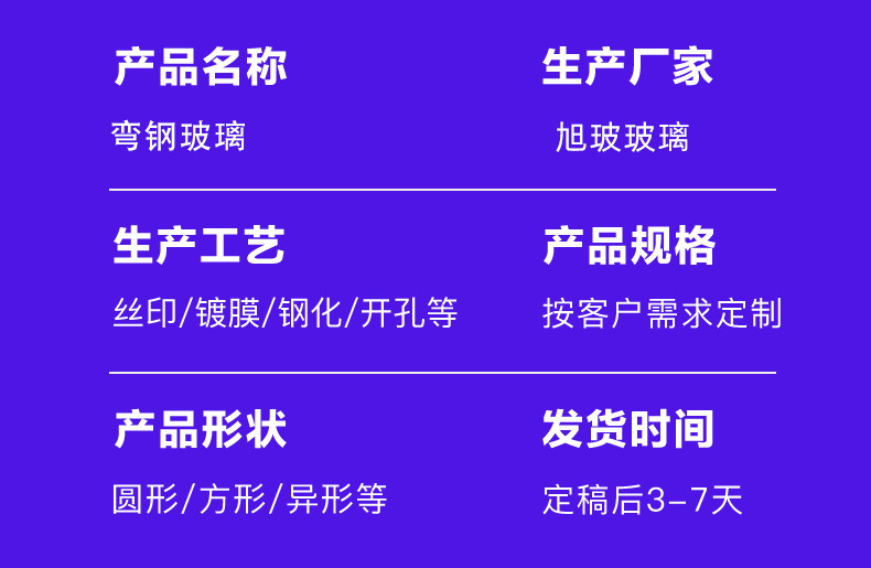 小尺寸钢化玻璃