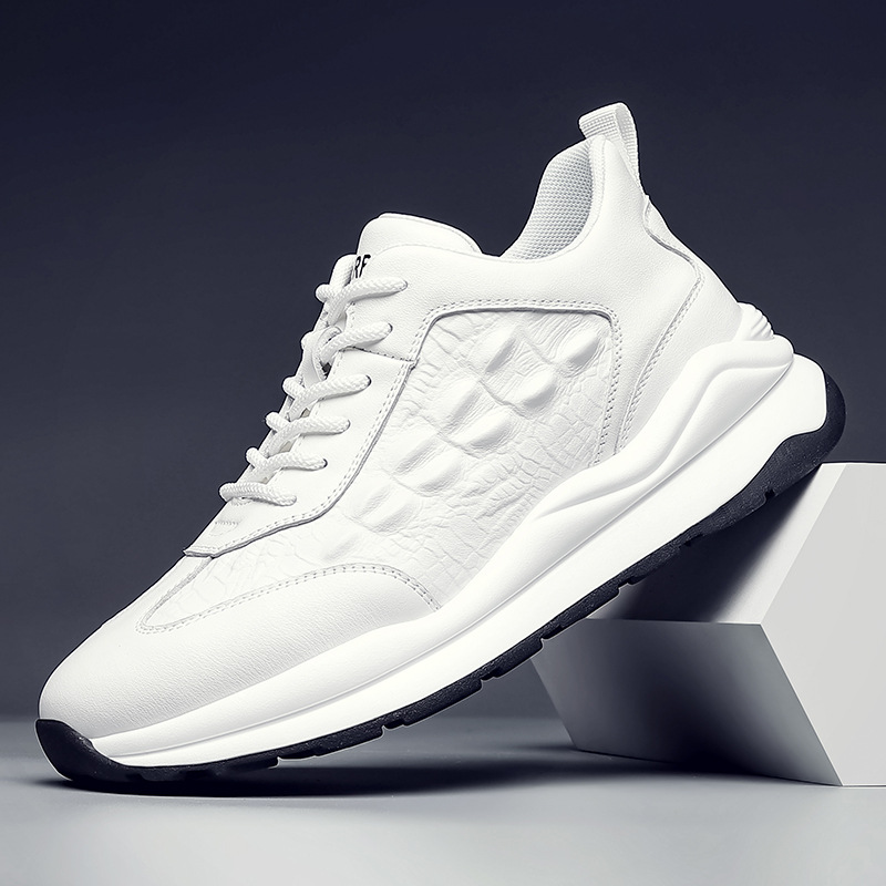 6357 First Layer Cowhide Casual Sports Shoes Versatile Running Shoes Men's Trendy Shoes