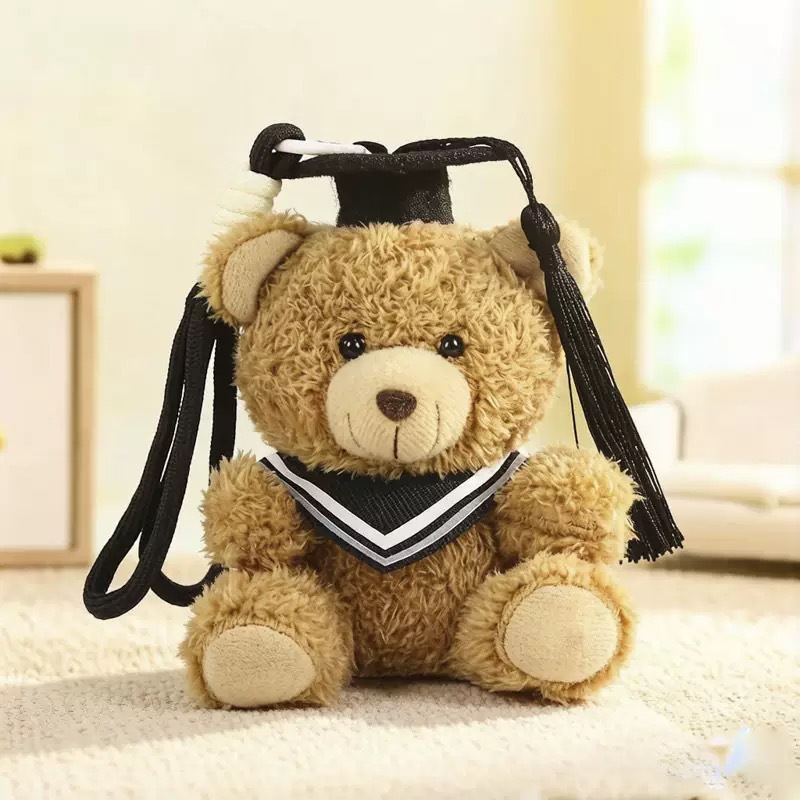 Temporada de graduación osos de peluche muñecas uniformes colgantes regalo de estudiantes Teddy Bear adorable recuerdos de graduación
