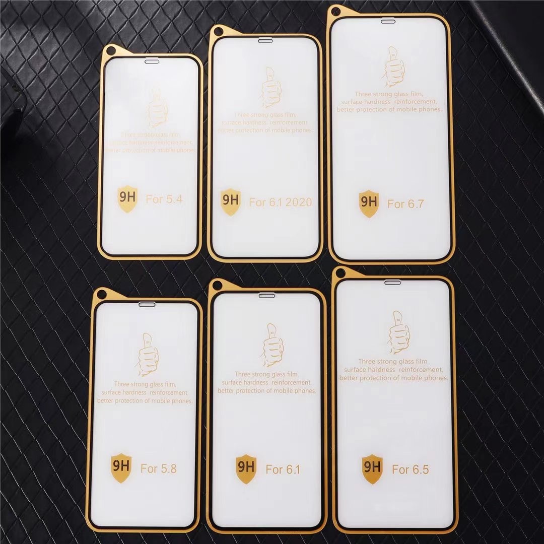 iphone12pro电镀三强钢化膜适用苹果12pro Max 11pro XS XR手机膜|ru