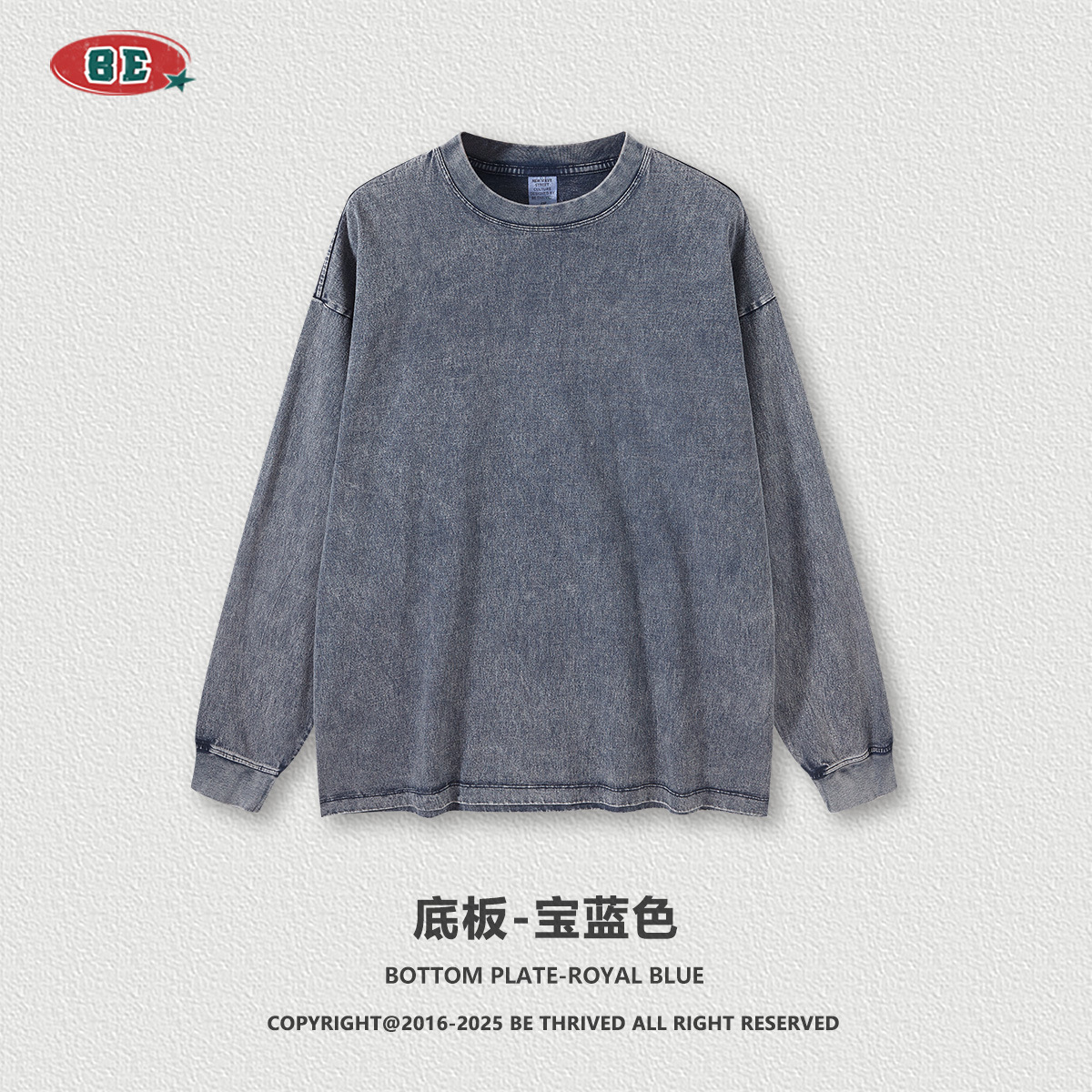 Be customizado| 2025 otoño y invierno marcas de moda estadounidenses digitales de impresión directa de inyección de manga larga camiseta de comercio exterior personalizada transfronteriza