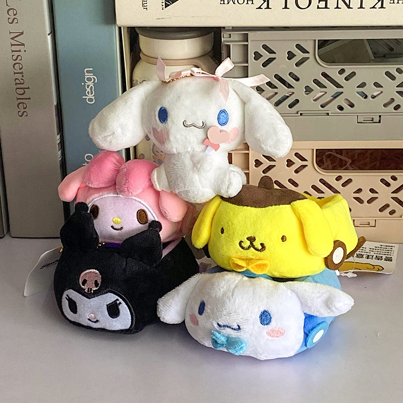 シナモロールのキーホルダー、クロミ、プリン犬、マイメロディの車用飾り、ぬいぐるみ、飾り物、ジュエリー収納|undefined