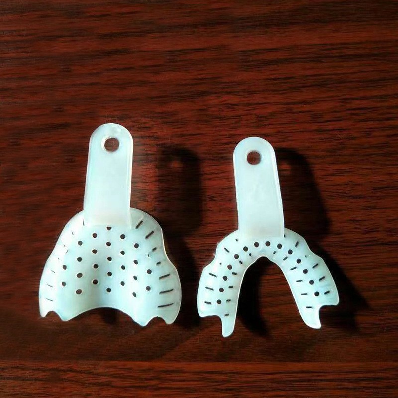 Dental disposable pump-type Tongxi full-mouth adhesive impression tray adhesive impression tray for edentulous jaw