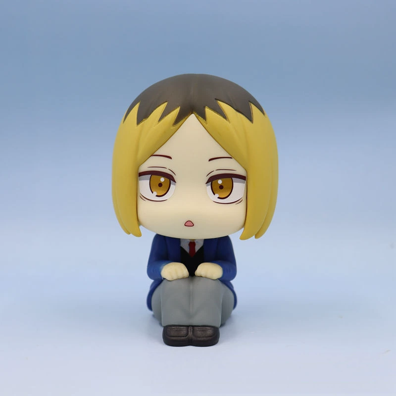 Sitting anime chibi figure, collectible character figures, multiple characters and versions