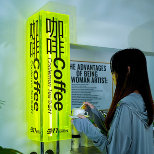 Factory special offer creative outdoor acrylic light box LED Billboard Internet celebrity store signboard hanging luminous word light plate