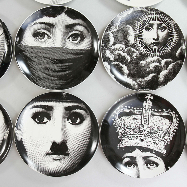 Decorative Plate Ceramic 8inch Plate Home Living Room Background Wall Hanging Decoration Art Face Plate Jewelry Storage Plate Decorative Plate Ceramic 8inch Plate Home Living Room Background Wall Hanging Decoration Art Face Plate Jewelry Storage Plate