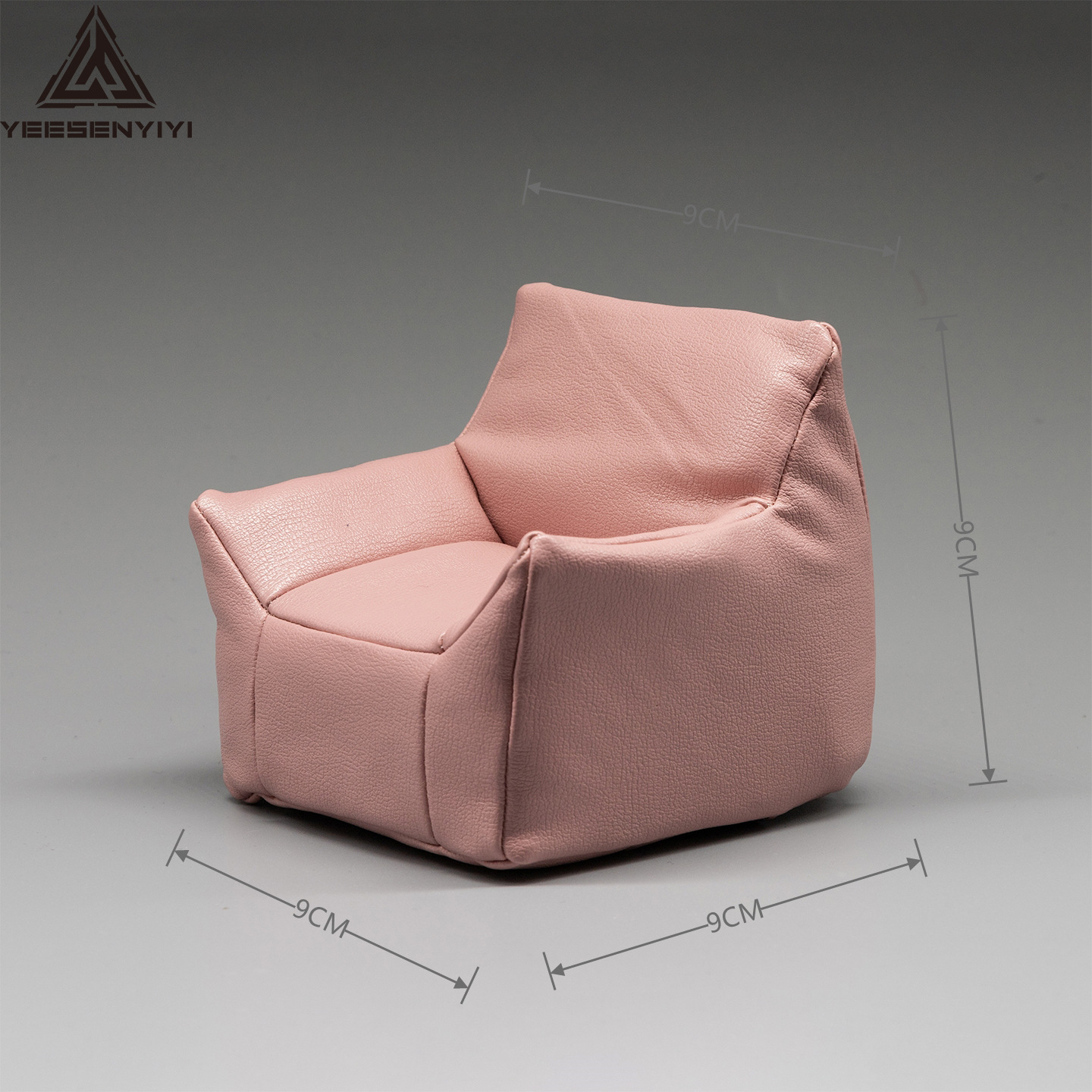 A pink sofa