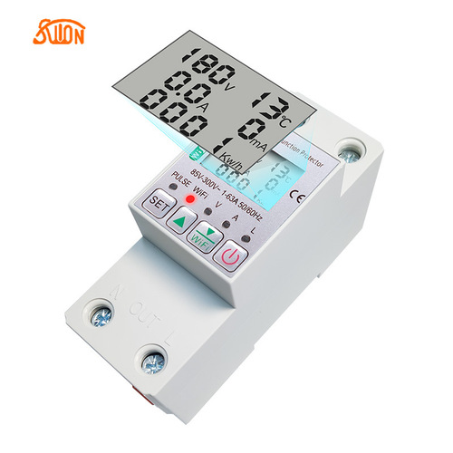 WIFI Smart Circuit Breaker Overvoltage Undervoltage Leakage Protection Graffiti APP Automatic Reclose Prepaid Electric Meter for Export