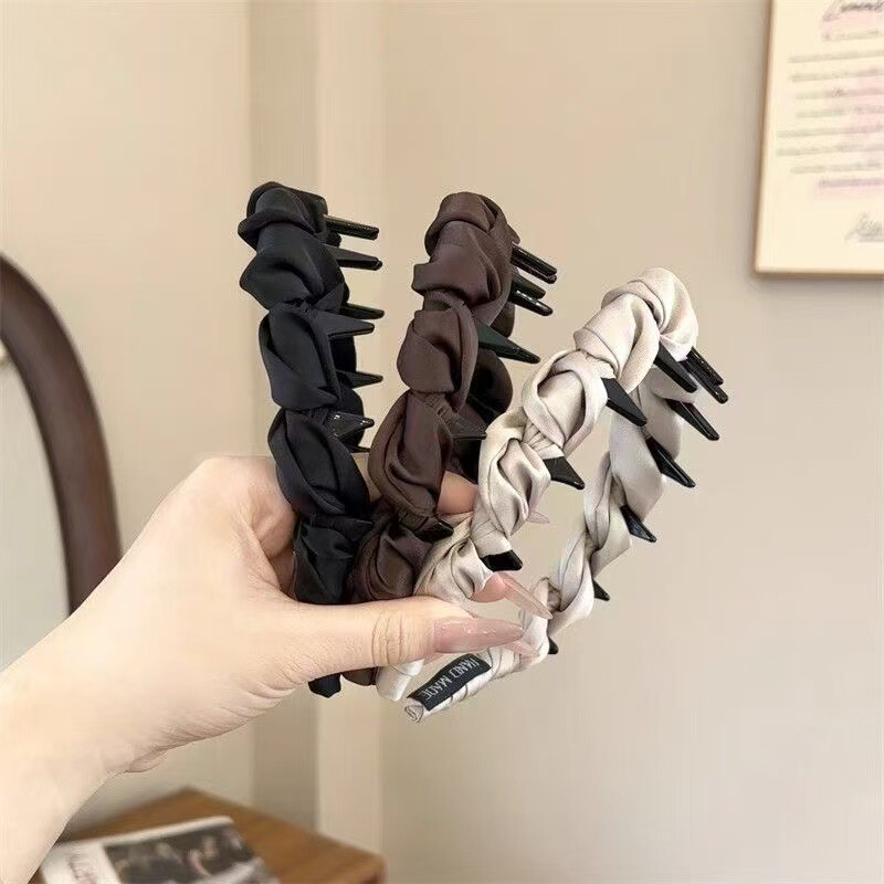 2025 Simple and Versatile Korean High-End Style Ins Cross-Border Amazon High-Quality Headband Manufacturer Direct Sales Wholesale