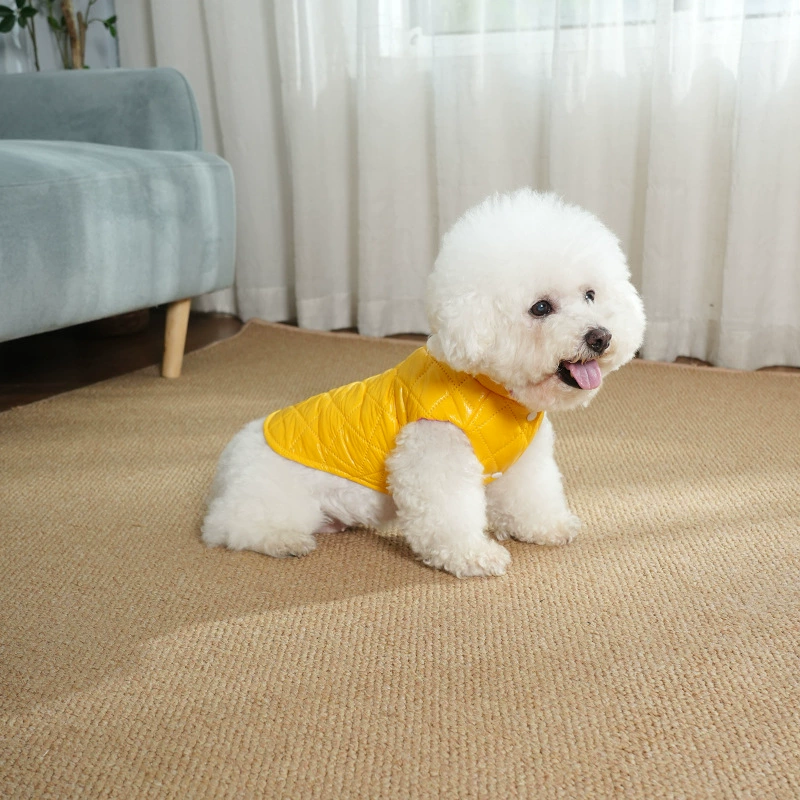Утолщенный жилет на флисовой подкладке для домашних животных Теплый жилет непромокаемая куртка для собак ветрозащитная холодостойкая уличная одежда для маленьких собак