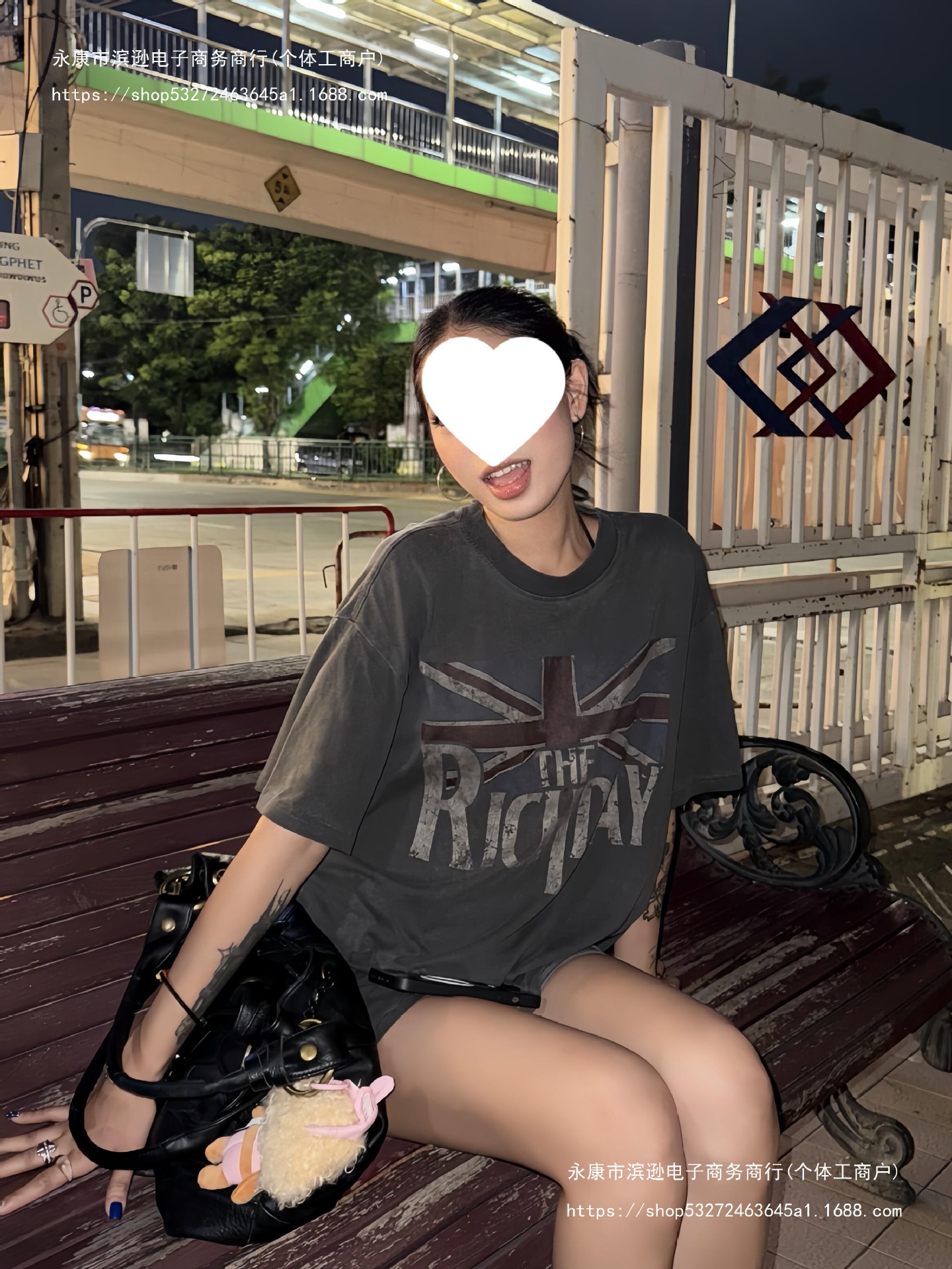 【Casual Style with Washed Vintage Finish】American Retro Short-Sleeve T-Shirt for Women, Summer Trendy Brand