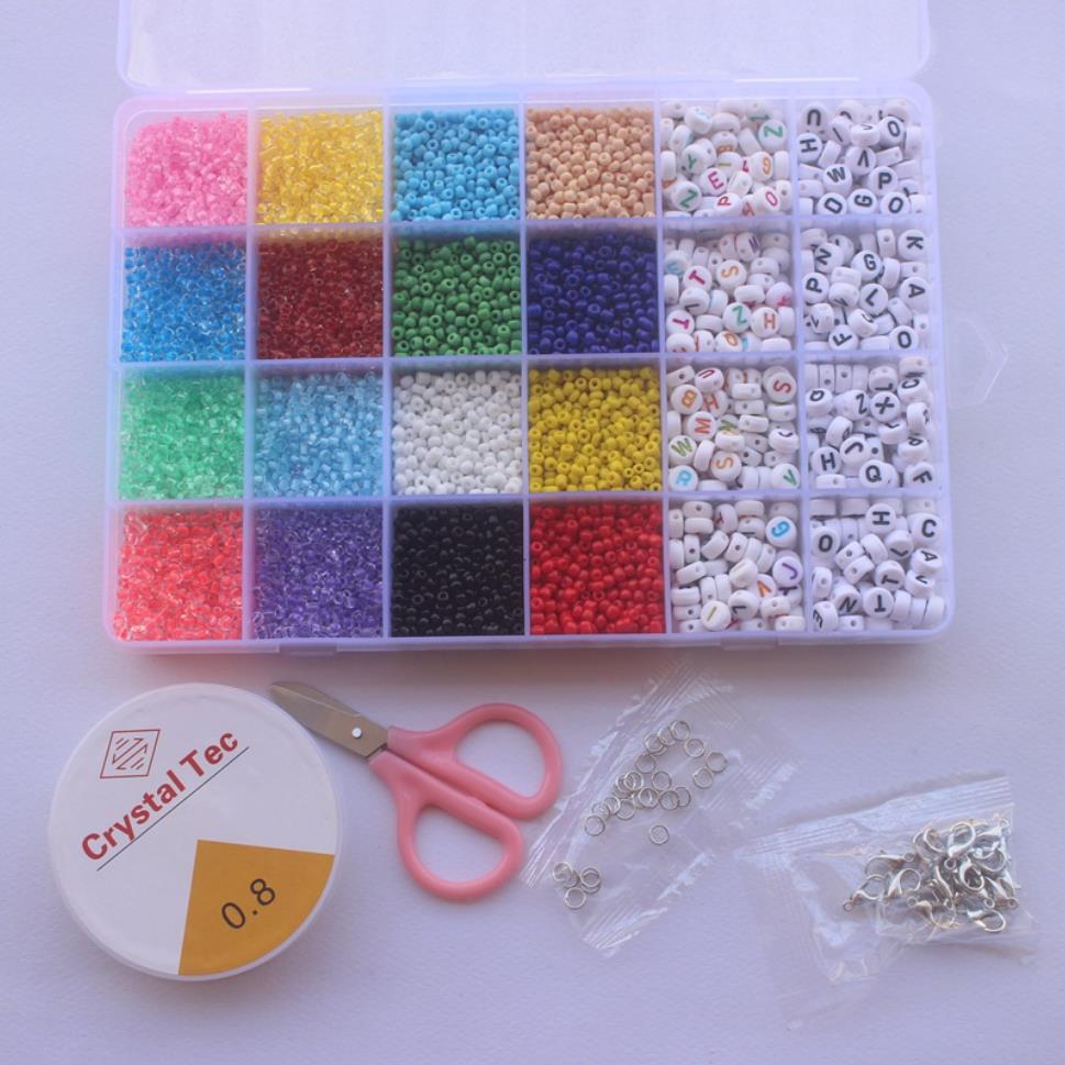 3mm米珠两排字母