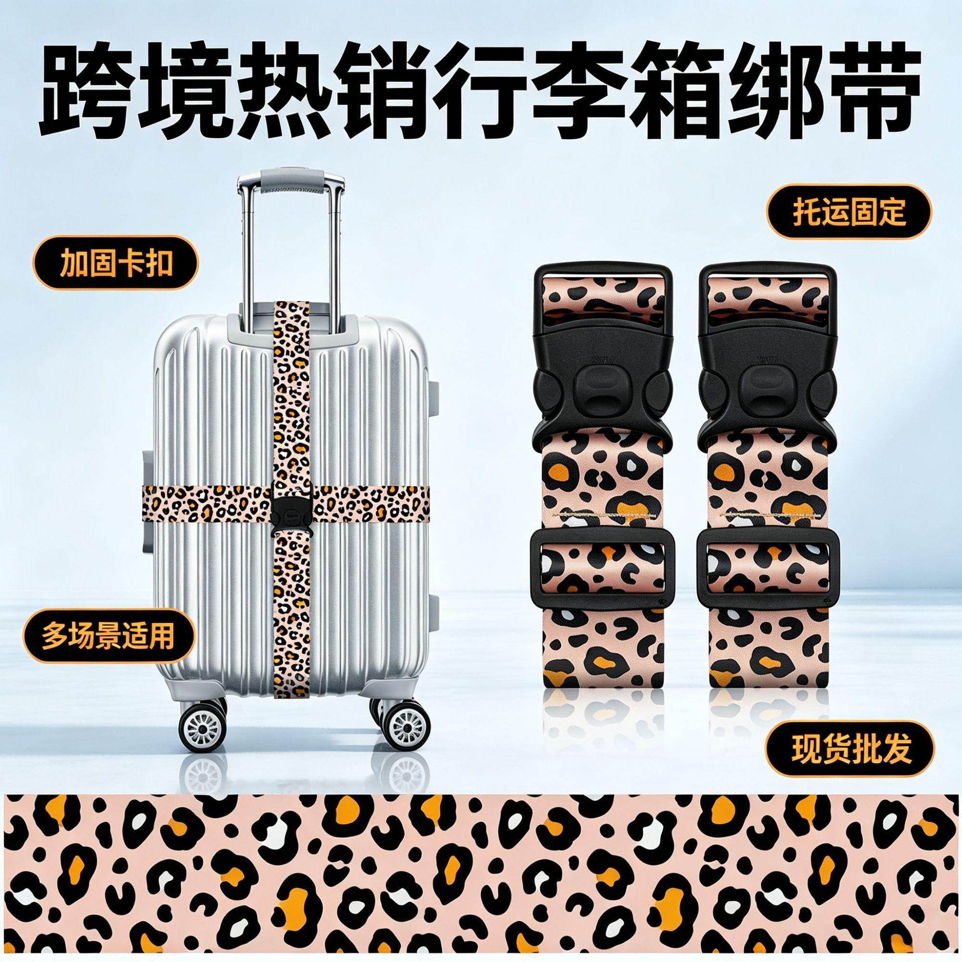 Luggage straps, travel suitcase straps, cross-shaped luggage straps, no-code lock straps, packing straps, suitcase straps