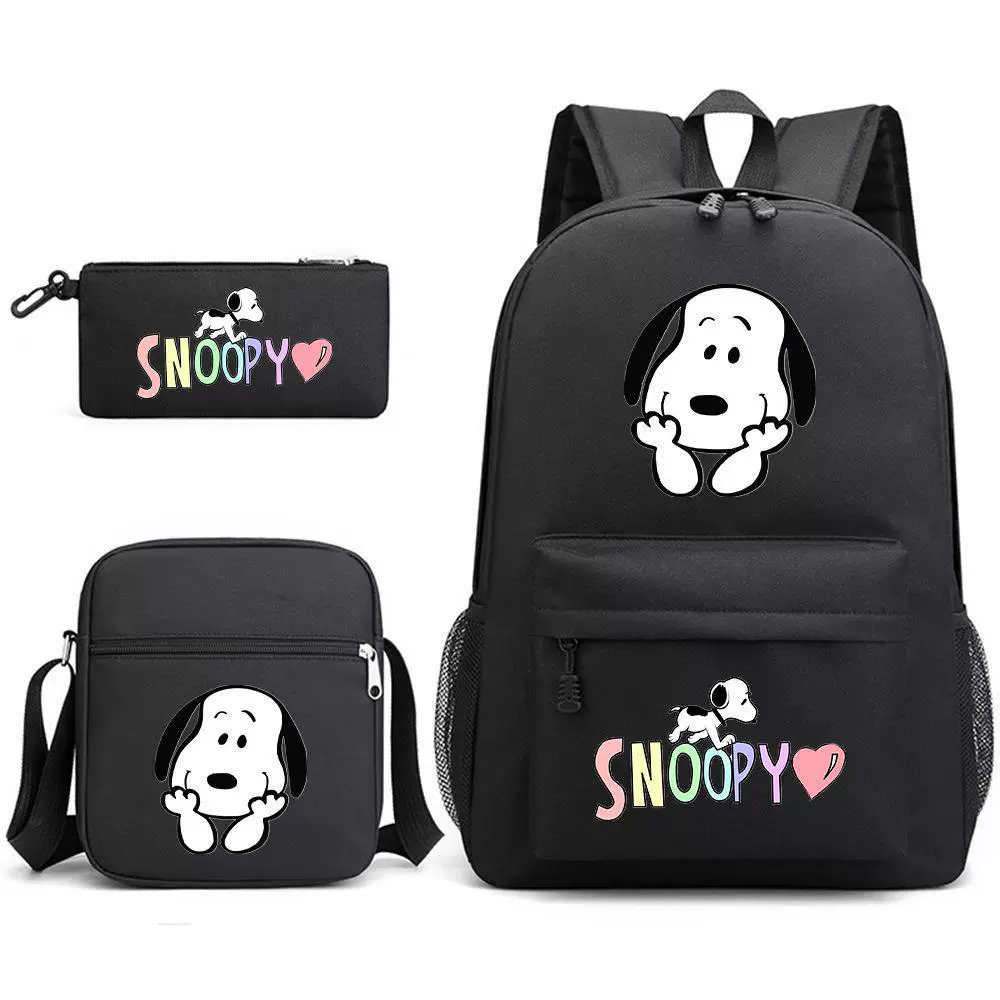 Nuby, Snoopy, набор, вместительный дорожный рюкзак для мужчин и женщин для путешествий, комплект из 3 предметов