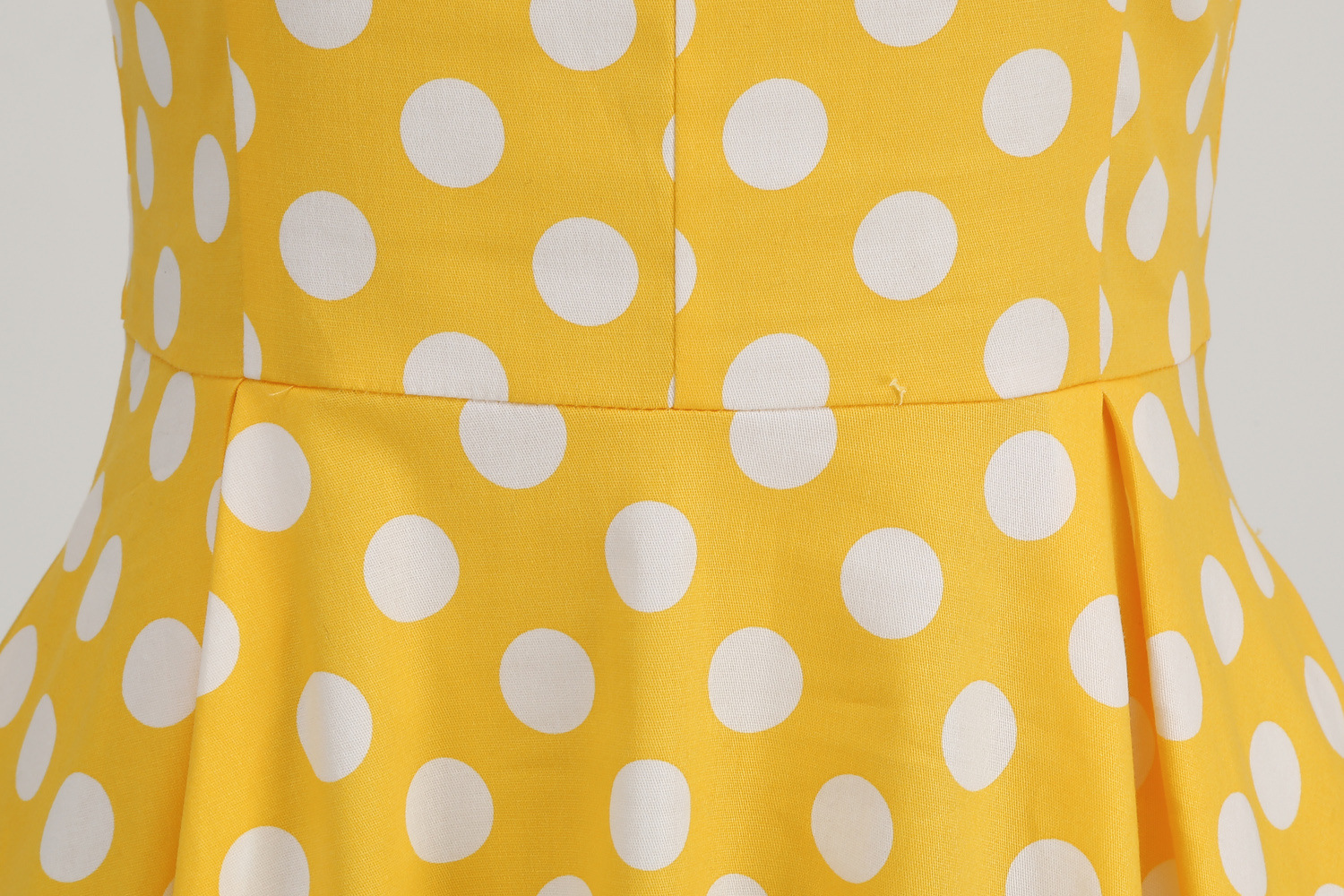 European And American Hepburn Style Court Elegant Temperament Polka Dot Photo Shoot Flared Vintage Date Bridesmaid Dress_ecoleips.com