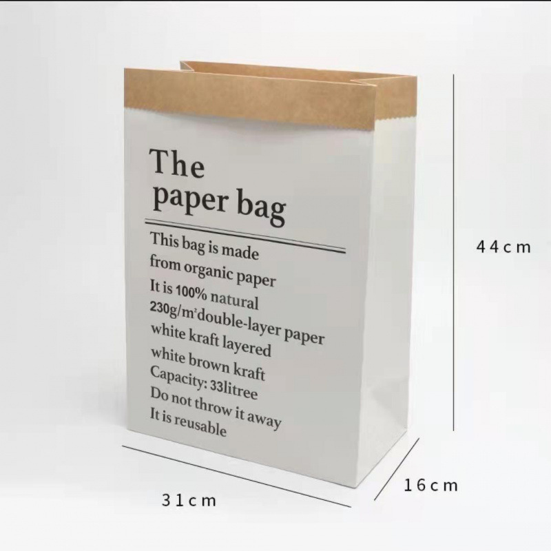 흰색 대형 종이봉투(부케는 포함되지 않음)