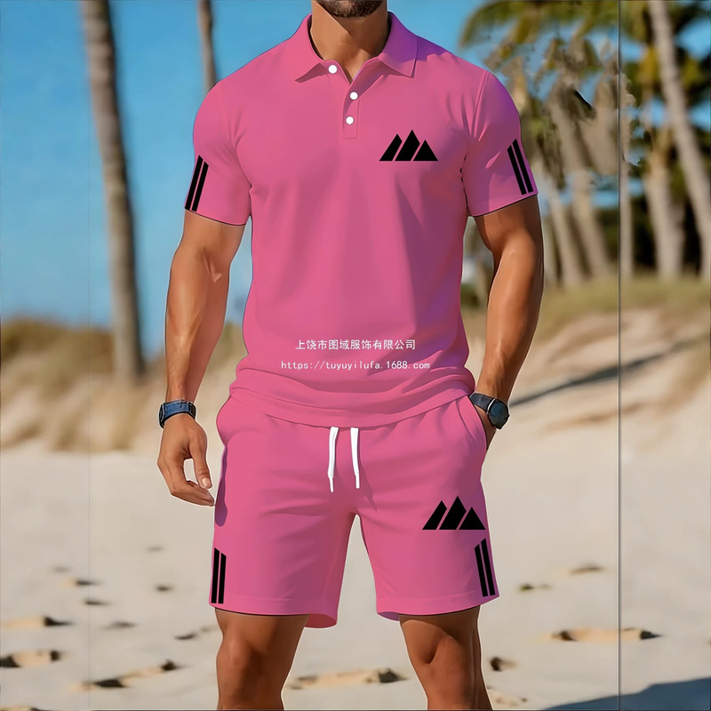 Shopping and Dating Casual Outfit Men's Golf Polo Shirt Outdoor Light Sports Two-Piece Set Shopping and Dating Casual Outfit Men's Golf Polo Shirt Outdoor Light Sports Two-Piece Set