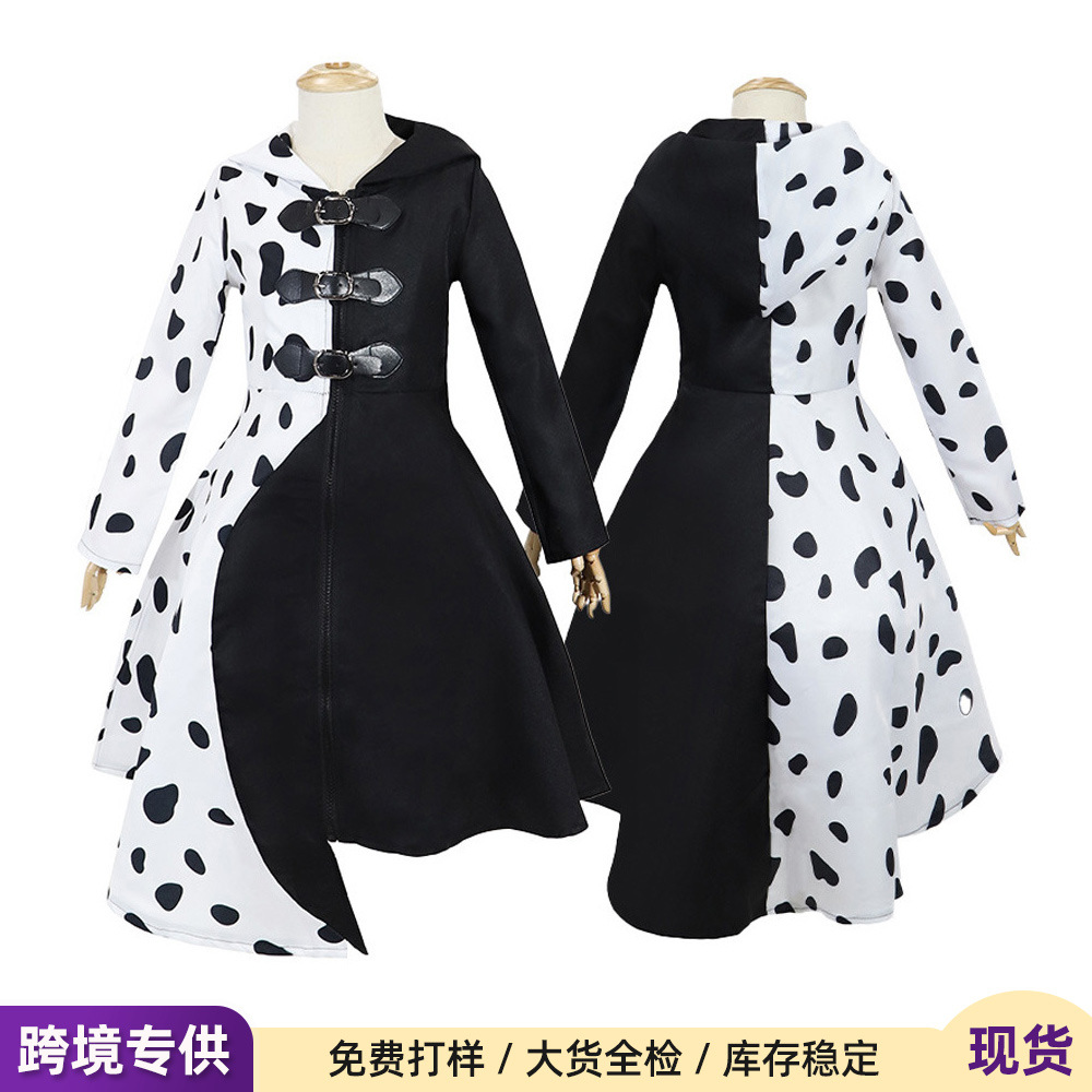 万圣节 电影101忠狗cos黑白魔女库伊拉 ·德维尔cosplay服装