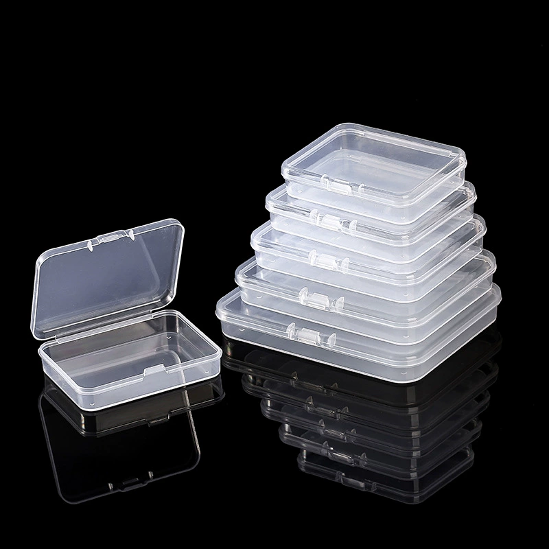 Трансграничная 1,5 см пластиковая упаковочная коробка PP ювелирных изделий квадратная коробка Amazon плоская коробка прозрачная прямоугольная коробка для хранения